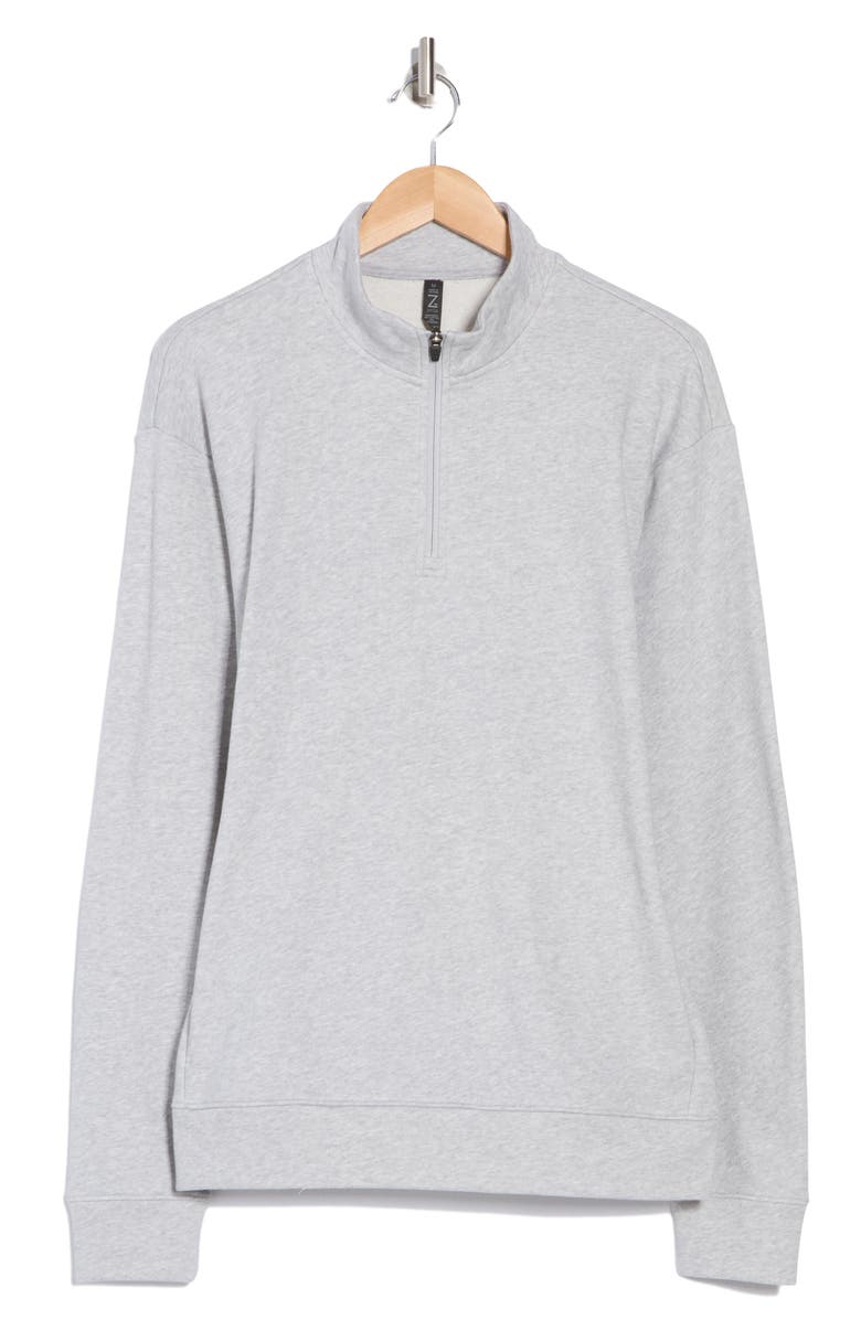 Z by Zella Zone French Terry Quarter Zip, Alternate, color,