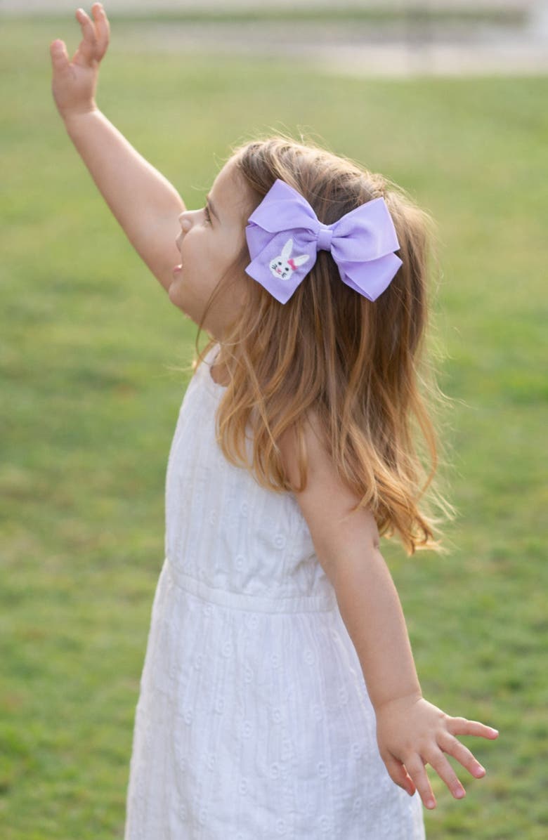 Bits & Bows Bunny Hair Bow, Alternate, color, Lavender