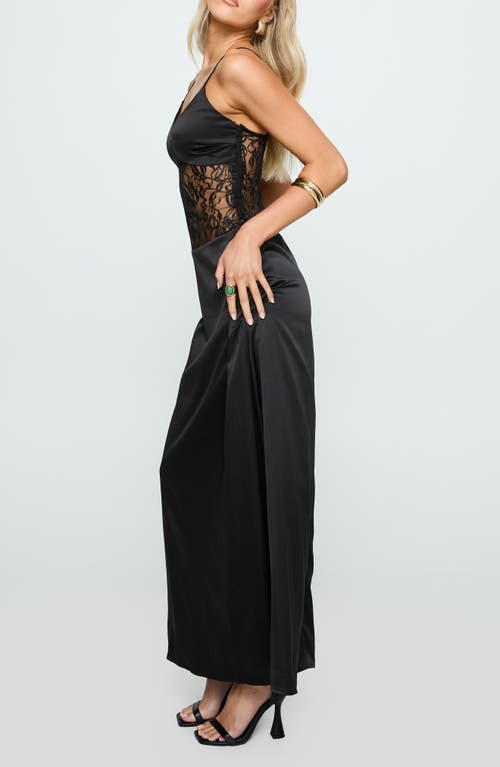 Princess Polly Captivate Lace Gown In Black