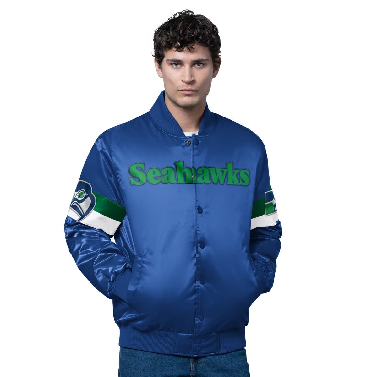 Dodgers Starter ジャケット グリーン STARTER Men's Starter White Los Angeles Dodgers The Captain