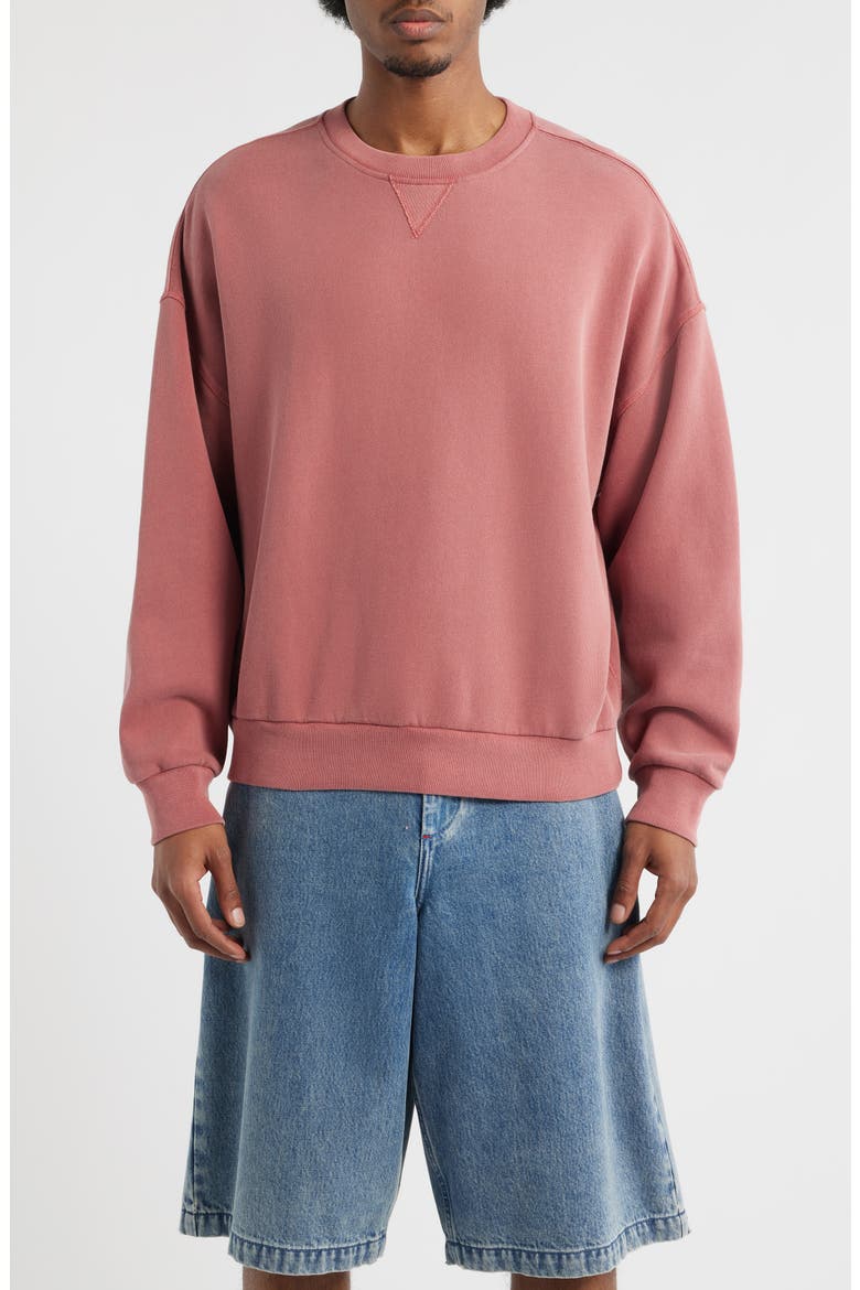 Vintage Crewneck Sweatshirt, Main, color, RED