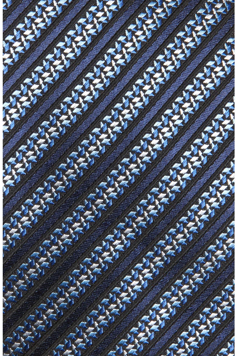 Stripe Silk Tie, Alternate, color, BLUE