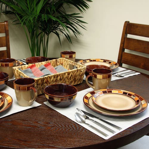 Gibson Elite Casa Estebana 16 Pc Dinnerware Set In Multi