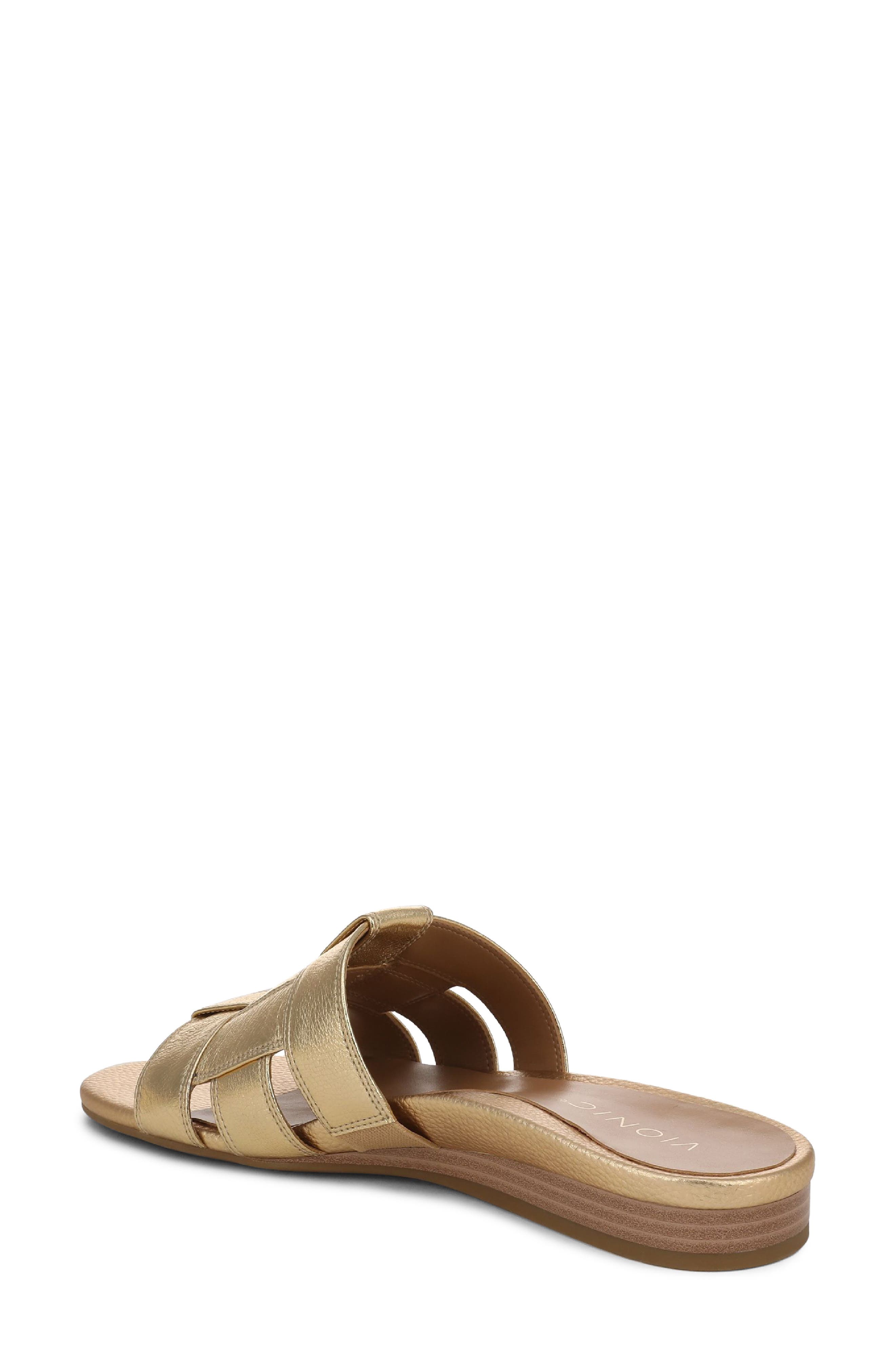 Glendora Slide Sandal, Alternate, color, GOLD
