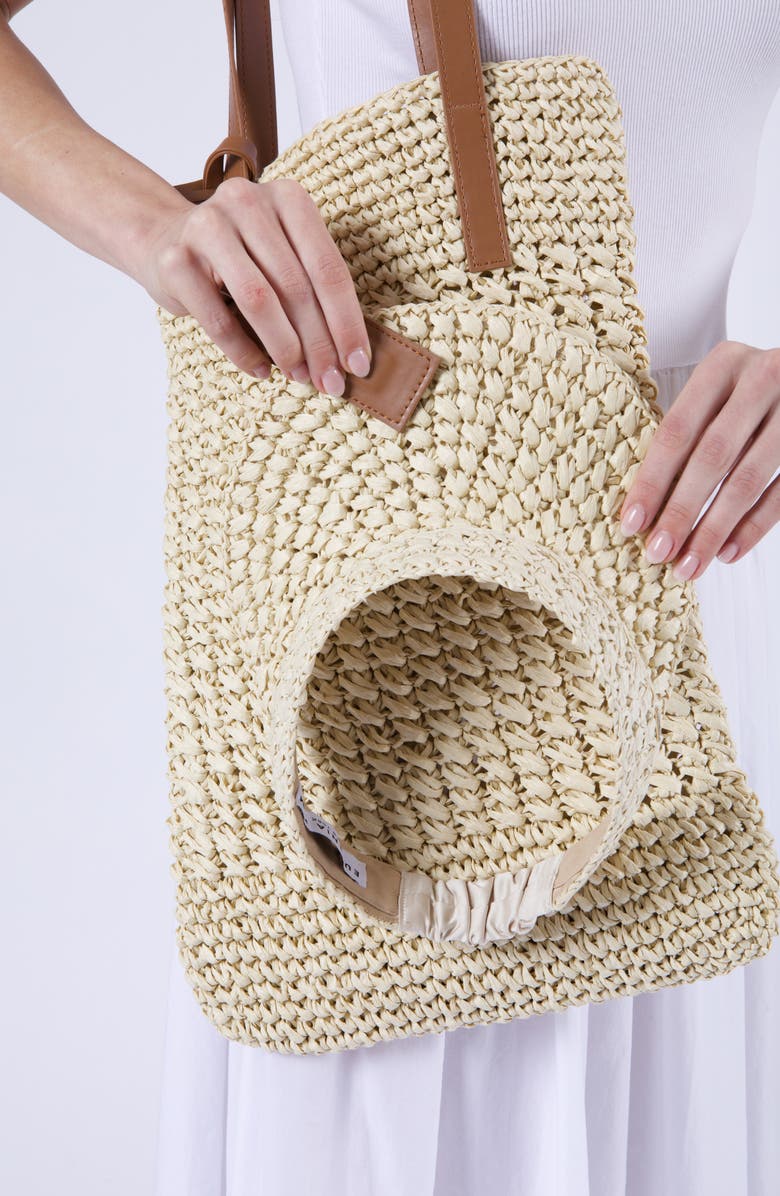 Eugenia Kim Chelsea Straw Tote, Alternate, color, Natural