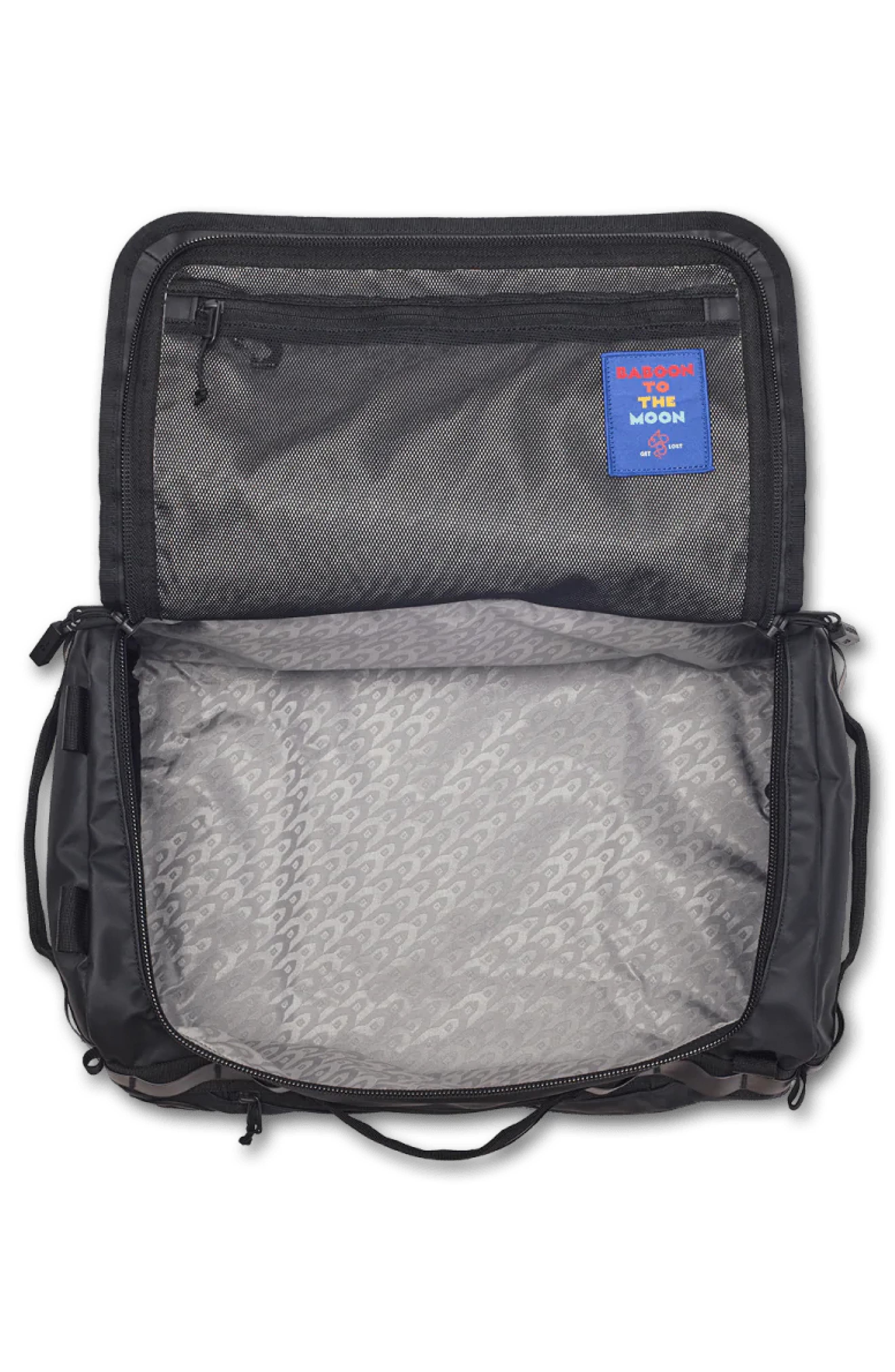 Baboon to the Moon Mini Go-Bag Waterproof Convertible 32L Backpack, Alternate, color, Black