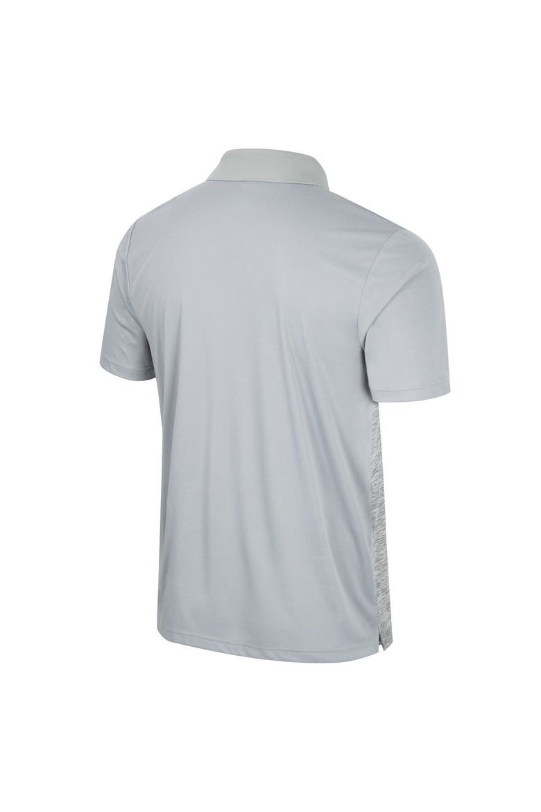 Men's Colosseum Gray Mississippi State Bulldogs Cybernetic Polo, Alternate, color, Gray
