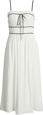 Lulus Ilse Front Tie Midi Dress
