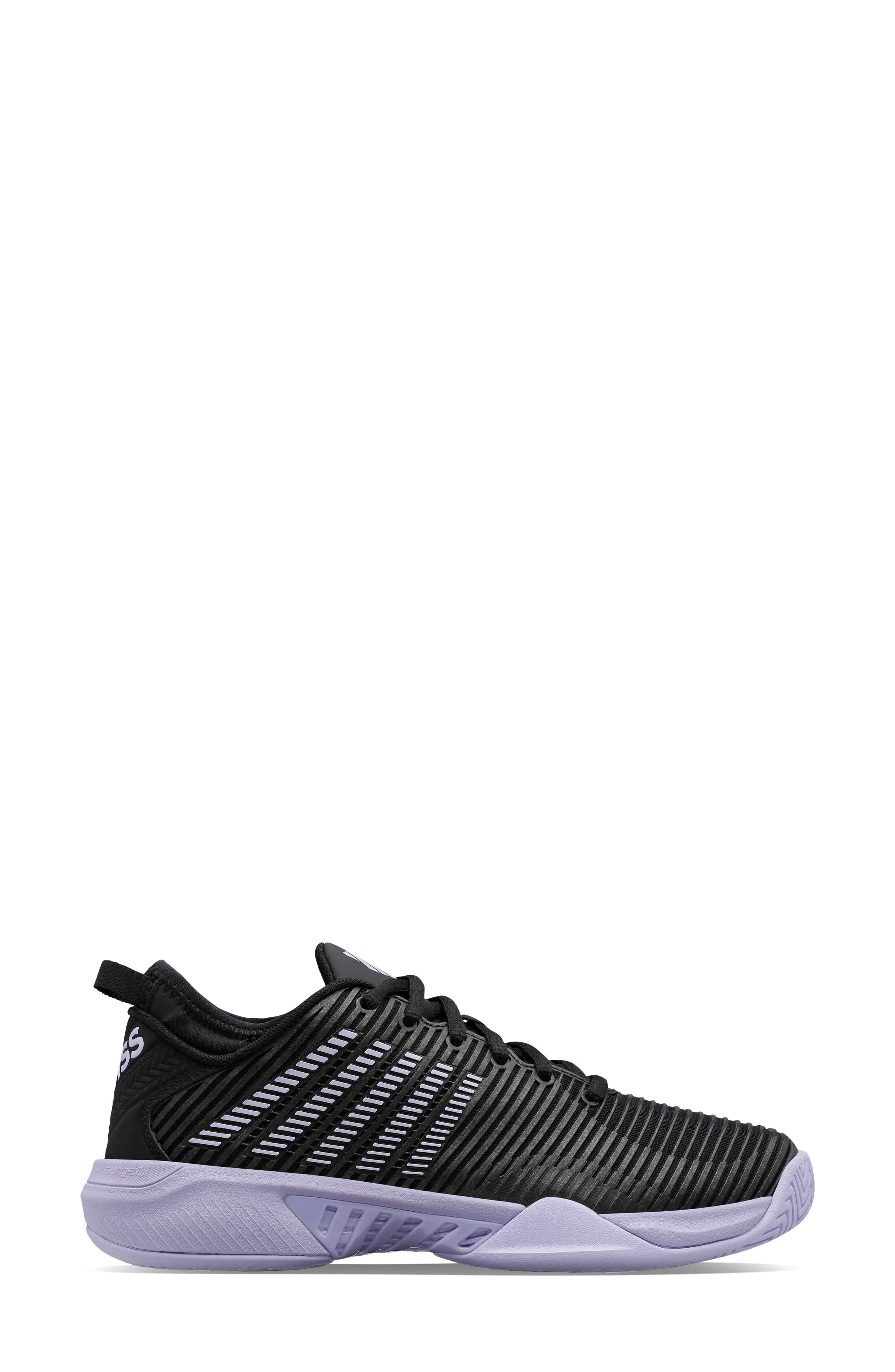 Hypercourt Supreme Tennis Shoe, Alternate, color, BLACK/ PURPLE HEATHER