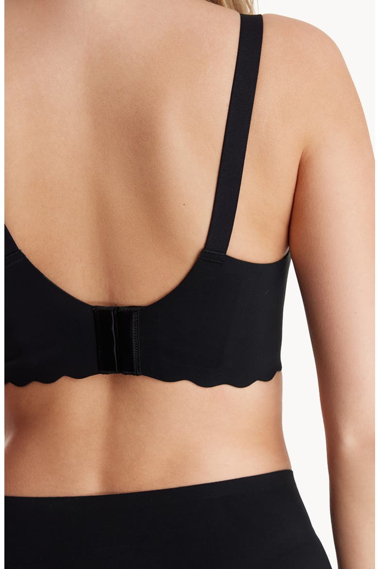 YN46 Floral Nursing Bra, Alternate, color, BLACK