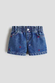 H&M Embroidered-Detail Shorts