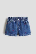 H&M Embroidered-Detail Shorts