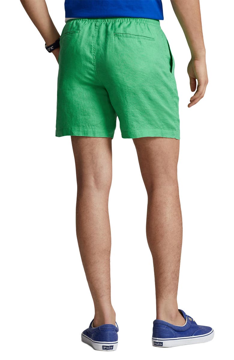 Polo Ralph Lauren Linen Drawstring Shorts, Alternate, color, 