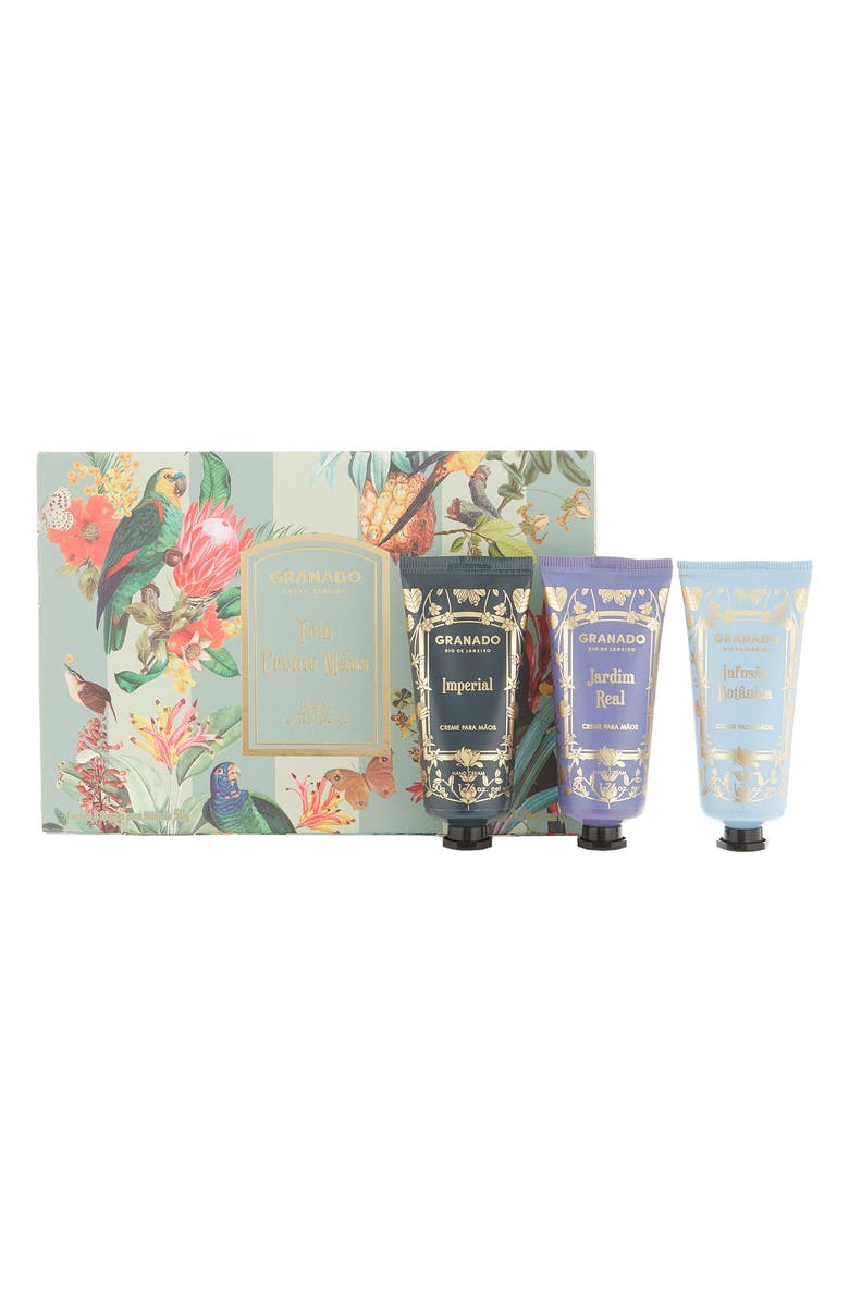 GRANADO Tropical Birds Hand Cream Trio, Main, color, 