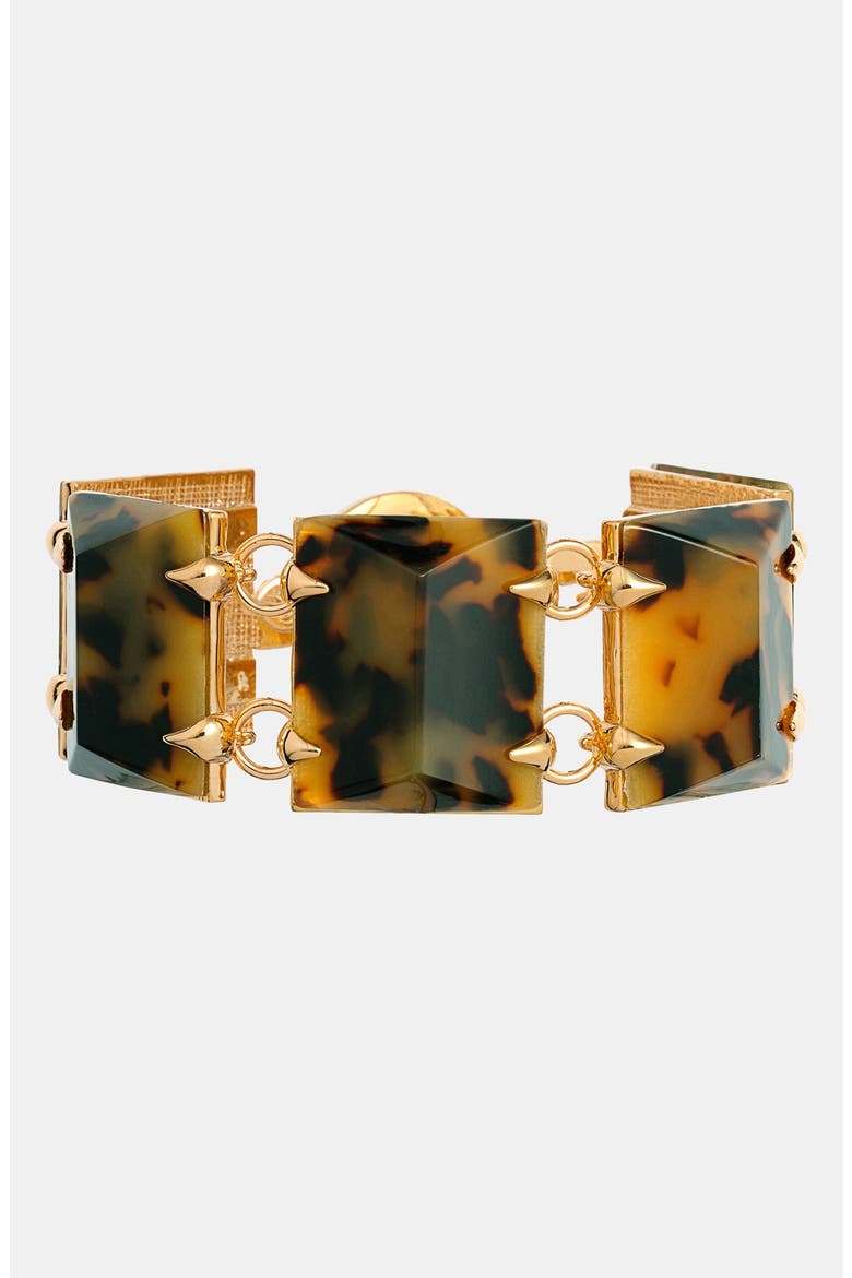 'Argentine Villa' Line Bracelet, Main, color, TORTOISE/ GOLD