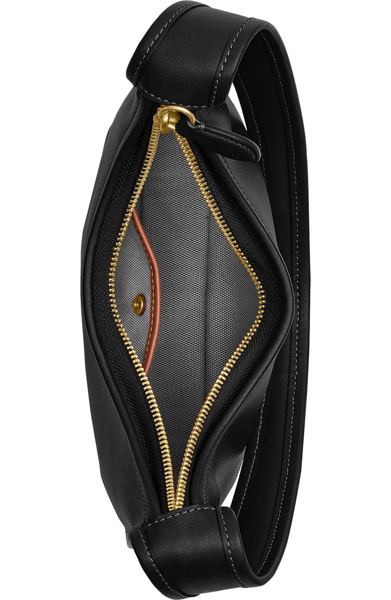 COACH The Coach Originals Glovetanned Leather Curve Zip Bag, Alternate, color,