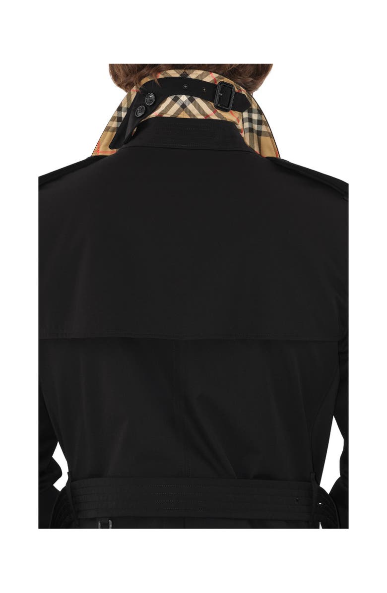 Burberry Mid-length Kensington Heritage Trench Coat, Alternate, color, Black
