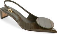 Jacquemus Les Duelo Mismatched Kitten Heel Slingback Pump
