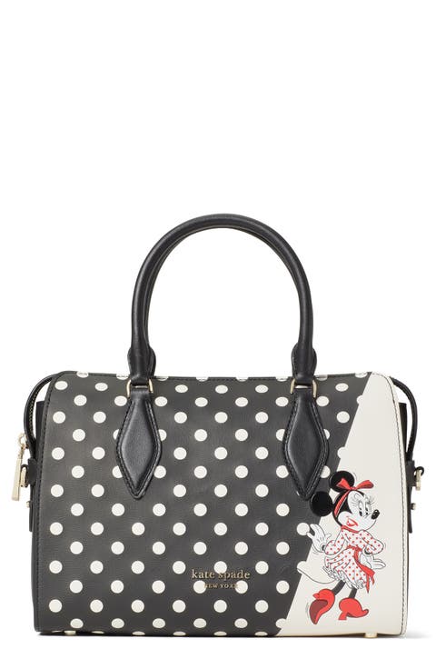 x disney minnie mouse faux leather satchel