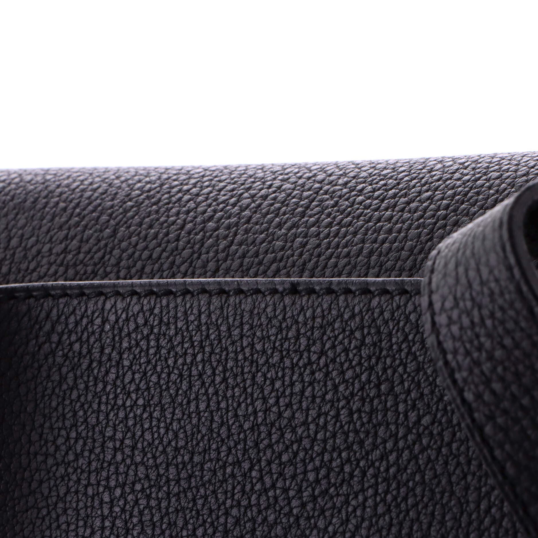 Pre-Owned Hermes Sac a Depeches Messenger Bag Togo 21, Alternate, color, Noir