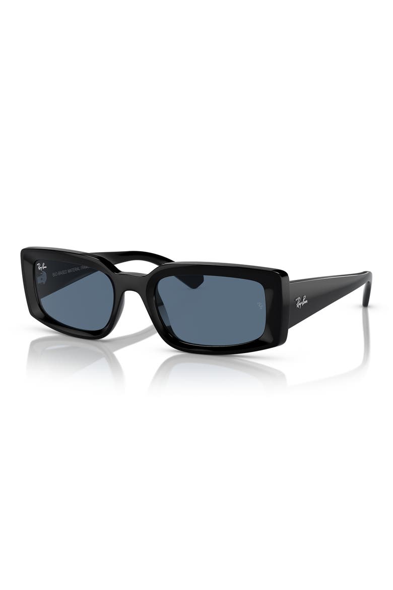 Kiliane 54mm Pillow Sunglasses, Alternate, color, BLACK BLUE