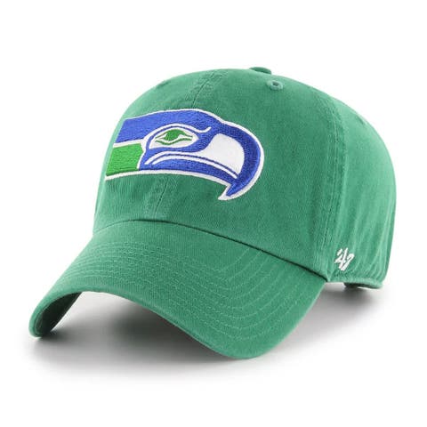 Green Seattle Seahawks Throwback Clean Up Adjustable Hat