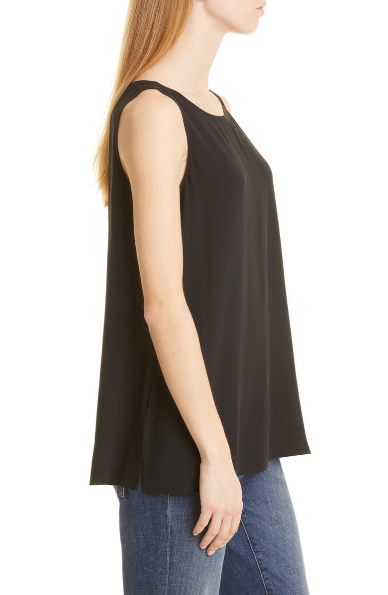 Eileen Fisher Ballet Neck Silk Tunic Top, Alternate, color, 