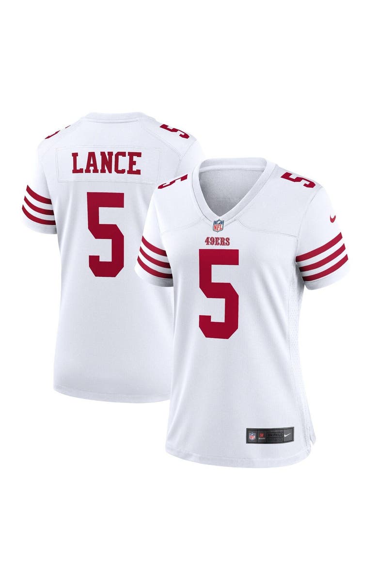 Nike Women's Nike Trey Lance White San Francisco 49ers Player Jersey, Main, color, 
