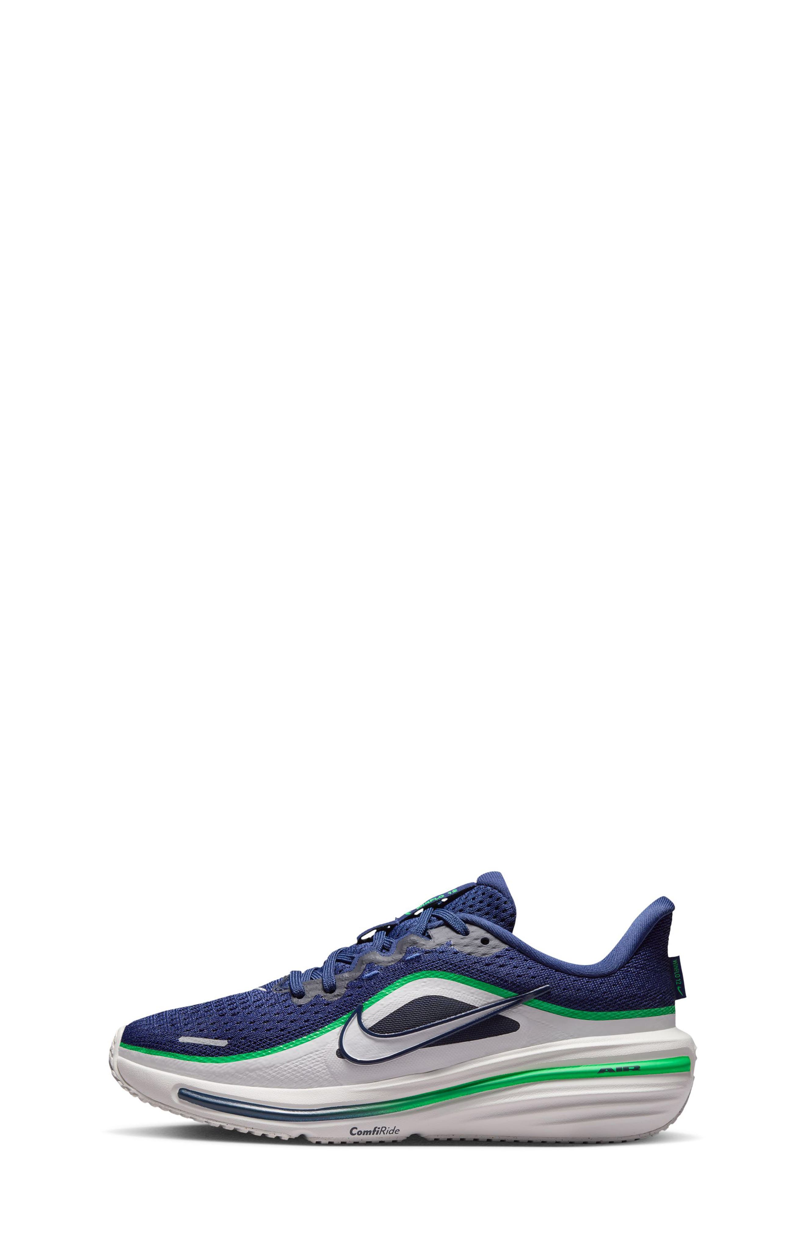 Kids' Winflo 12 Running Shoe, Alternate, color, NAVY/ WHITE/ GREEN SPARK