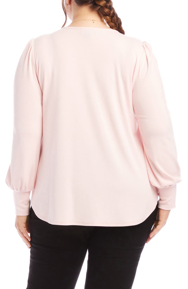 Karen Kane Puff Sleeve Top, Alternate, color, Pink