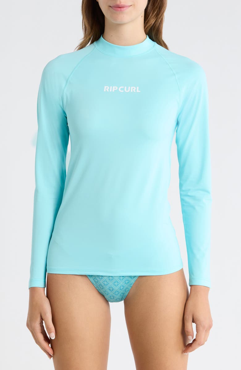 Rip Curl Classic Surf Long Sleeve Rashguard, Main, color, Sea Blue