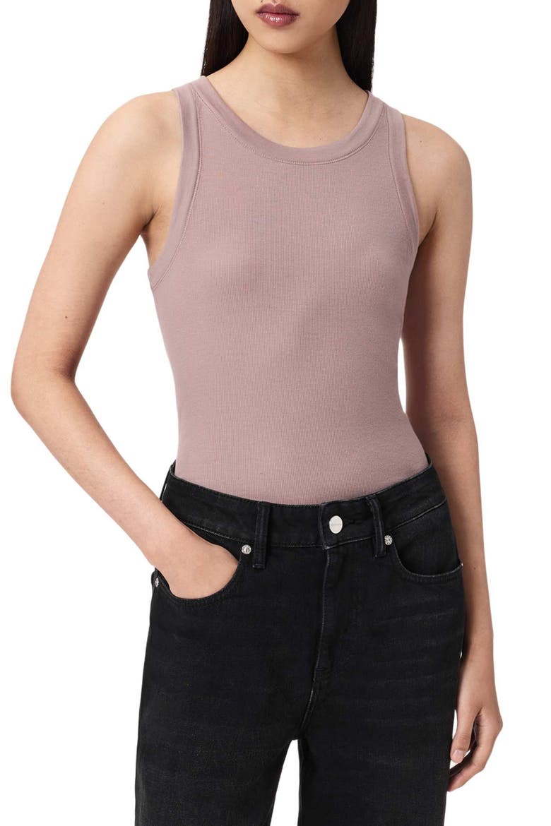 Rina Rib Tank, Main, color, DUSTY LILAC