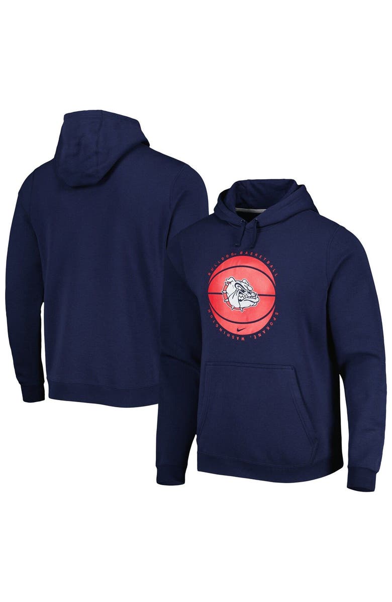 Nike Men's Nike Navy Gonzaga Bulldogs Basketball Pullover Hoodie, Main, color, Navy