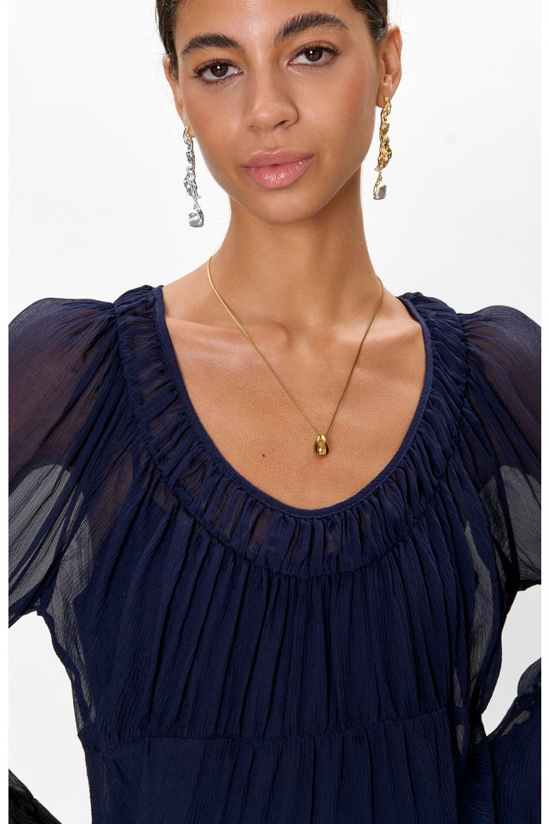 Skye Blouse, Alternate, color, Maritime Blue