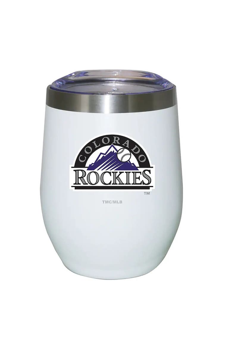 Colorado Rockies 12oz. Logo Stemless Tumbler, Main, color, White