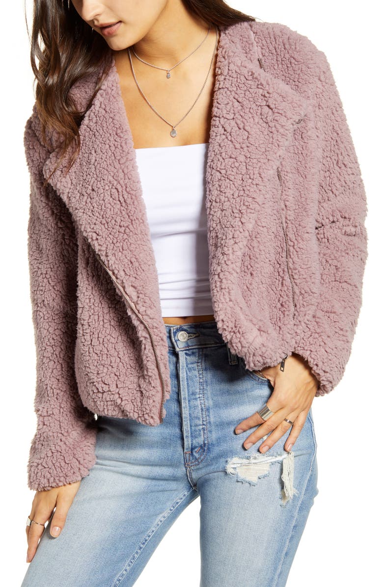JACK BY BB DAKOTA Faux Shearling Jacket, Main, color,