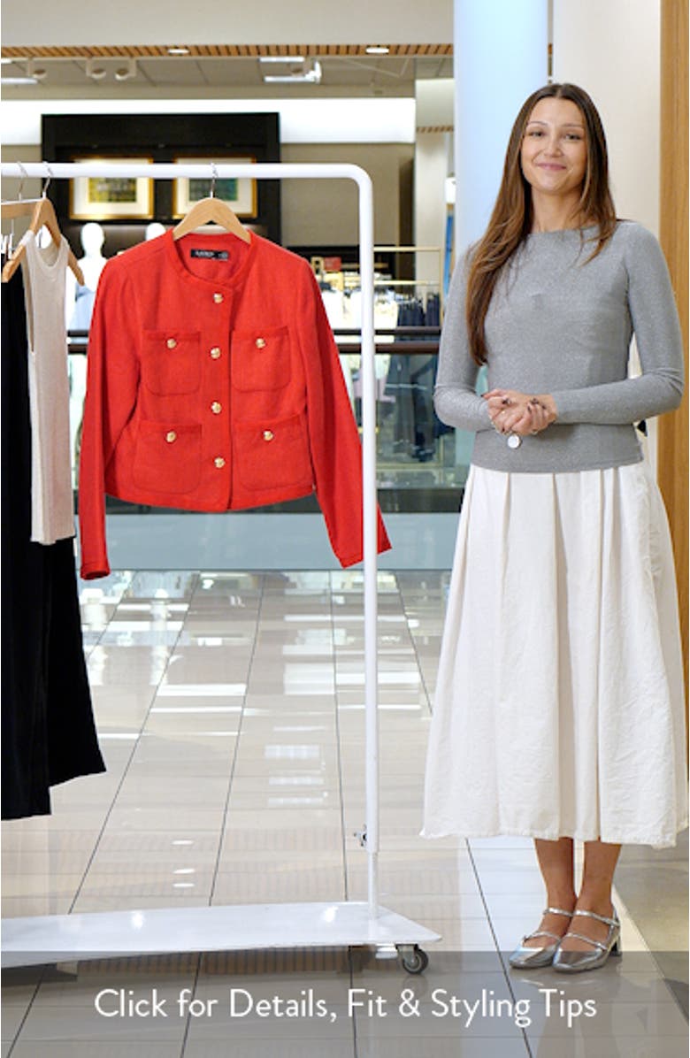 Linen Herringbone Jacket, sales video thumbnail