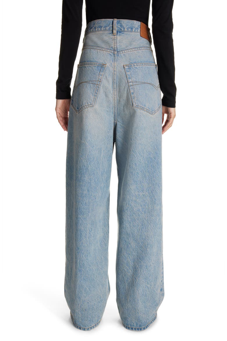Baggy Straight Leg Jeans, Alternate, color, LIGHT INDIGO/ MADDER