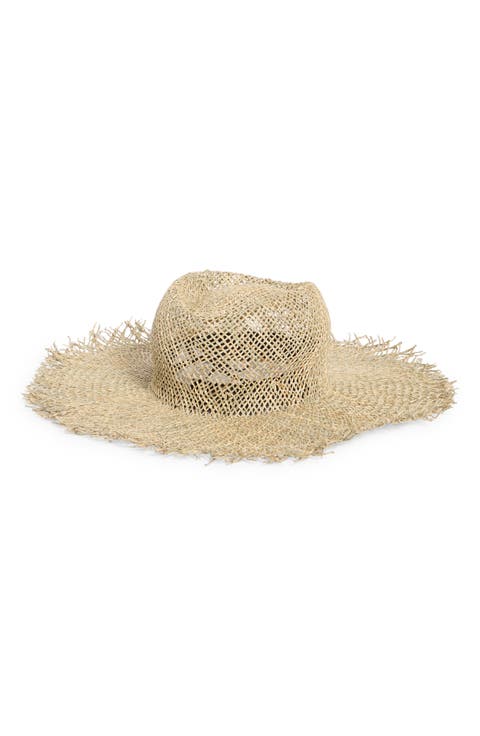 Seagrass Raw Edge Straw Hat