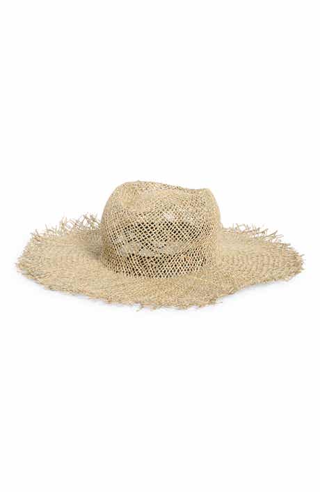 Seagrass Raw Edge Straw Hat