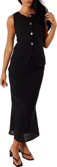 Peter Cotton Vest & Maxi Skirt