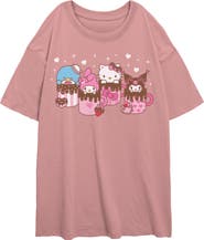 Hello Kitty Juniors Hello Kitty Lovely Mug Friends T Shirt