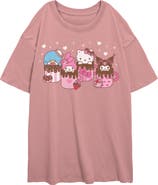 Hello Kitty Junior's Hello Kitty Lovely Mug Friends Graphic T-Shirt