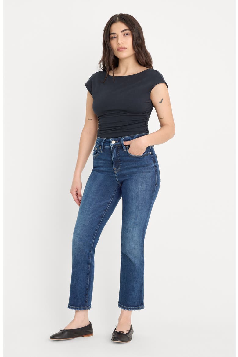 Good Petite High Waist Straight Leg Jeans, Alternate, color, INDIGO511