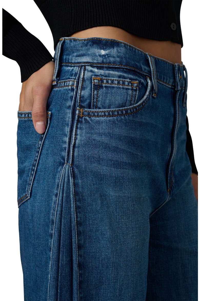 The Side Pleat High Waist Wide Leg Jeans, Alternate, color, CHERISHED