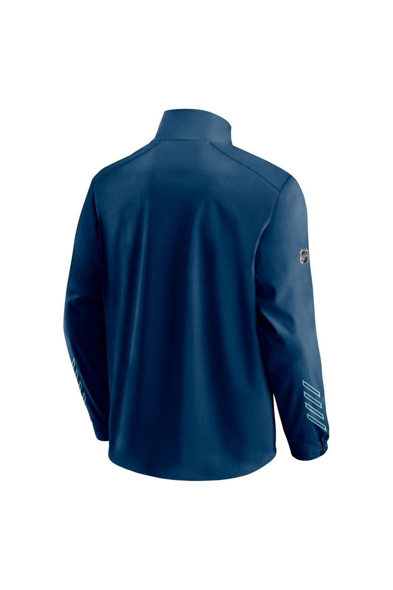 Men's Fanatics Branded Deep Sea Blue Seattle Kraken Authentic Pro Locker Room Rinkside Full-Zip Jacket, Alternate, color, Navy