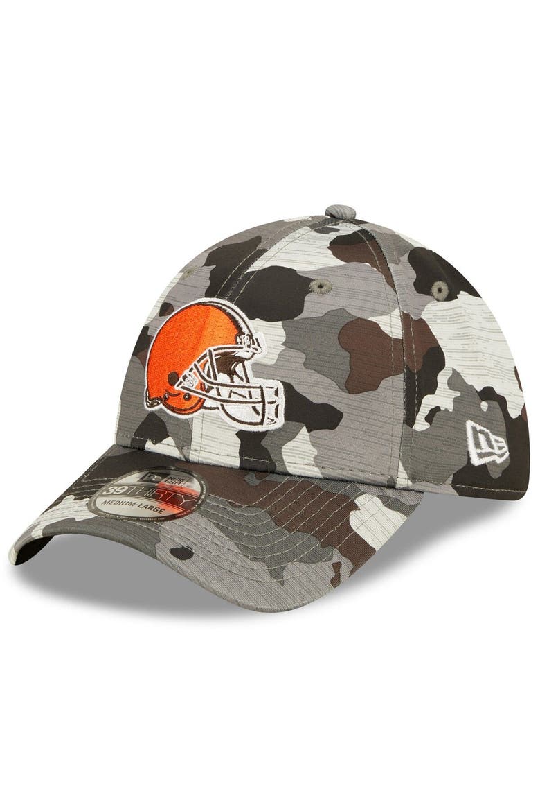 Men's New Era Camo Cleveland Browns 2022 NFL Training Camp Official 39THIRTY Flex Hat, Main, color, Camo