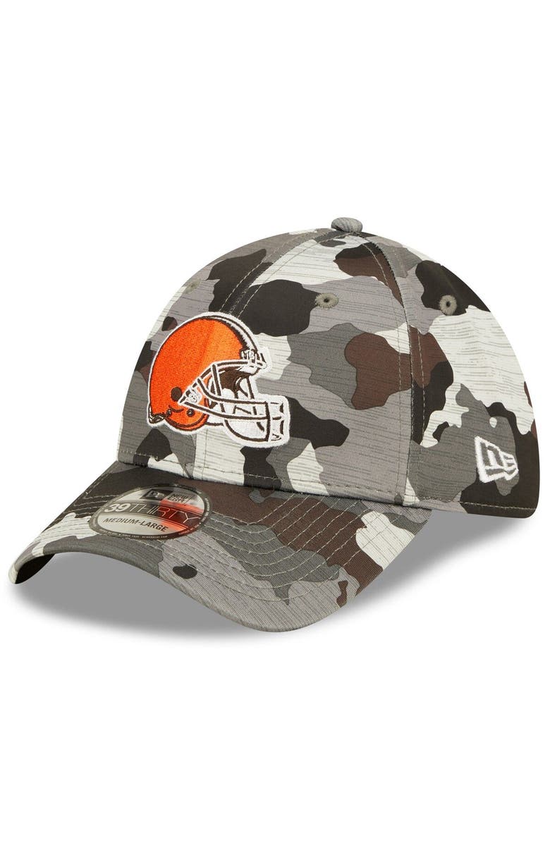 New Era Men's New Era Camo Cleveland Browns 2022 NFL Training Camp Official 39THIRTY Flex Hat, Main, color,