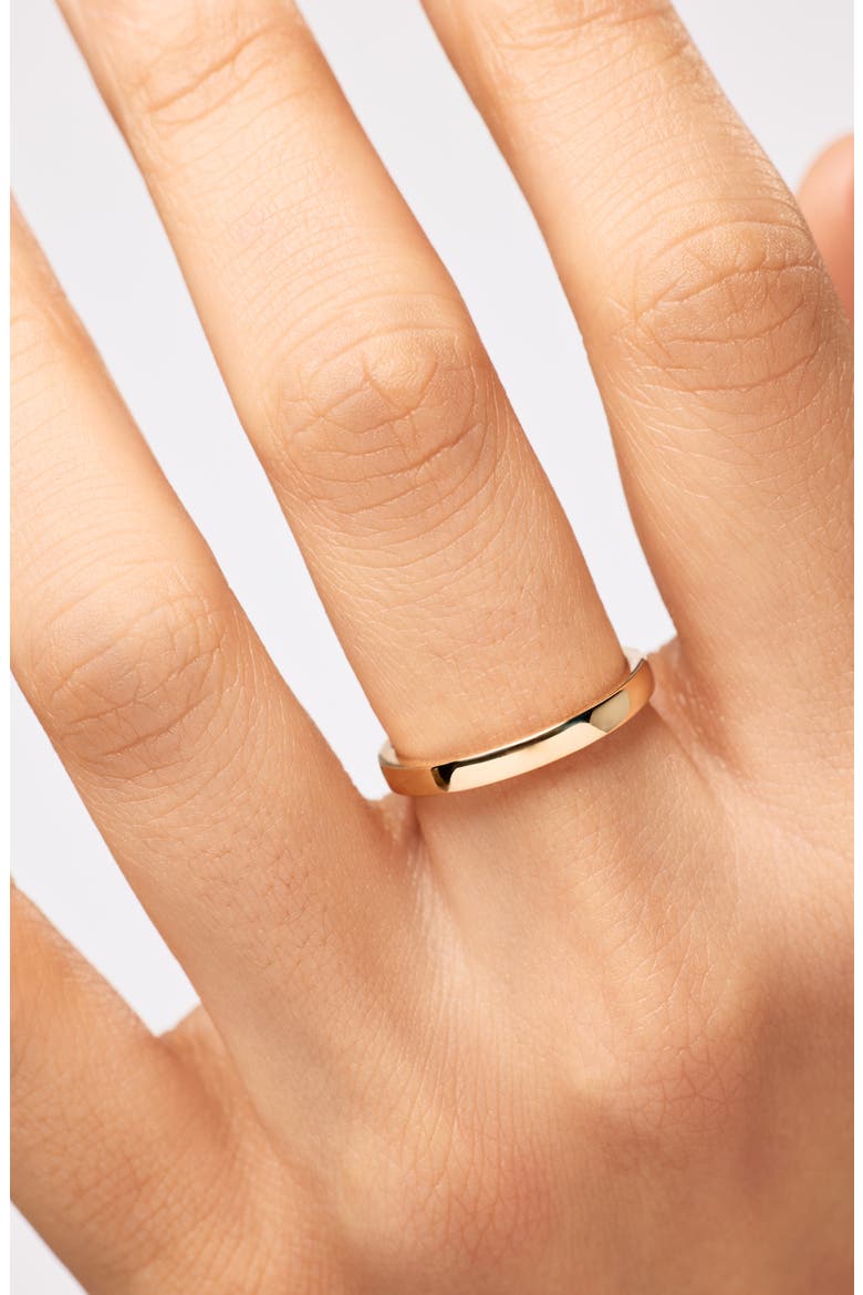 Solid Yellow Gold - Slim Eclipse Ring, Alternate, color, Gold