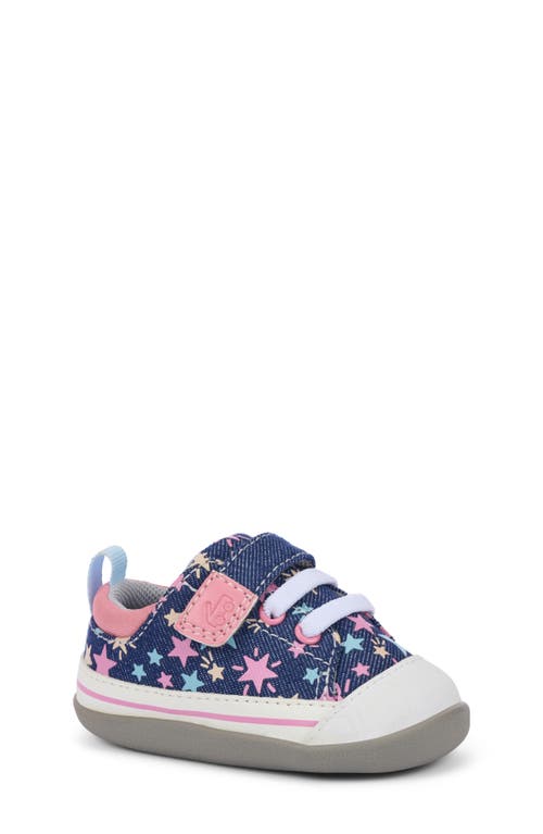 See Kai Run Kids' Mini Stevie Sneaker in Navy Denim/stars 